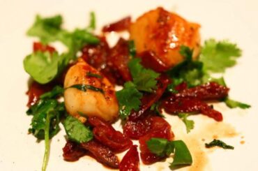 scallops with sausage