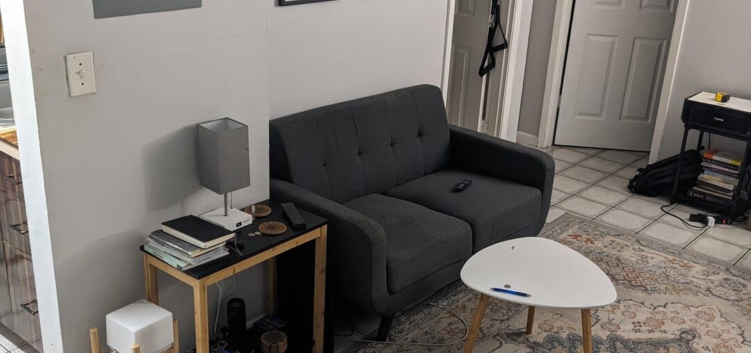 Help me convert my living room to a multifunctional space