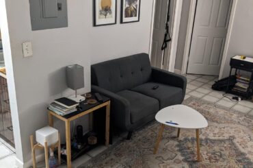 Help me convert my living room to a multifunctional space