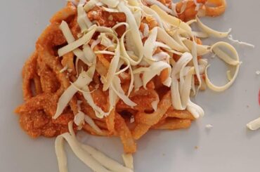 Scialatielli with sausage and smoked ricotta