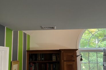 Doing a dark academia bedroom. I’m stuck on if I should paint my ceiling or keep it white. Please help!