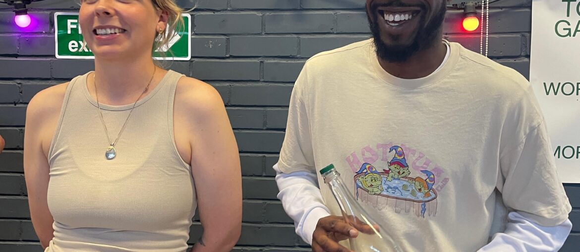 Ark wines , at the Brighton natural wine fair ..the gamay Pinot blend was excellent