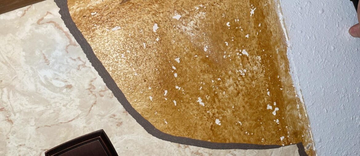 Peel and stick back splash.