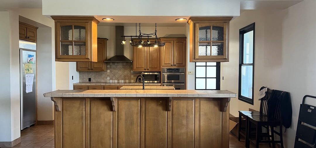 Any ideas on how to make my weird kitchen feel pretty while renovations are still a long way away?