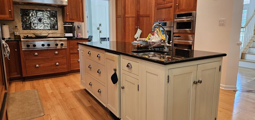 What paint color would you paint this kitchen island? The current paint is not in a great shape.