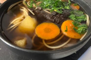 Dried porcini mushroom soup