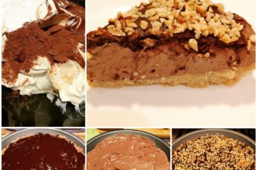 No-bake chocolate and hazelnut cheesecake
