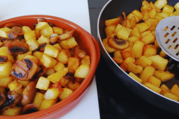 Small Fried Potatoes & Mushrooms