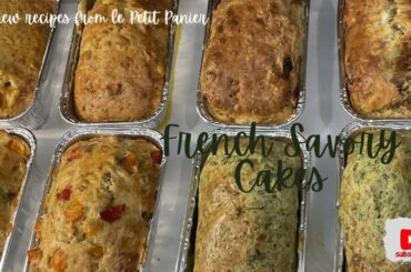 SAVORY CAKES | 4 FRENCH DELICIOUS RECIPES | Make 8 mini cakes for parties, gifting, lunch and more!