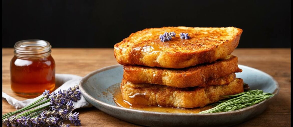 Sourdough French Toast with Lavender Honey Recipe | Accha FM Podcasts Sourdough French Toast with Lavender Honey Recipe | Accha FM Podcasts