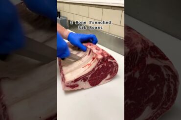How to French a Rib Roast at Alpine Butcher #steak