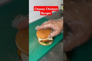 Cheesy Chicken Burger with french fries and fruit beer #cheeseburger #mainalaghoon