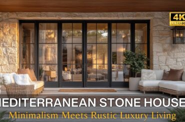 Stunning Modern Mediterranean Stone Houses: Where Minimalism Meets Rustic Luxury Living