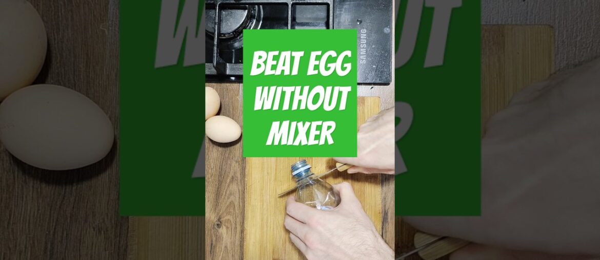 beat egg white to a stiff peak using a fork in just 5 minutes | beat egg without mixer
