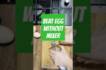 beat egg white to a stiff peak using a fork in just 5 minutes | beat egg without mixer