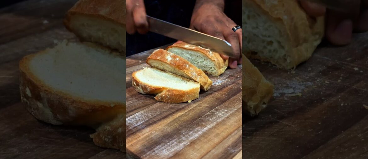 Homemade Vegan French Bread #youtubeshorts #breadrecipe #frenchbread #veganbread #baking #bakingtips