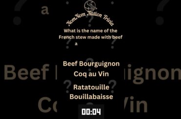 Trivia on the French Stew with Beef and Red Wine #shorts #foodie