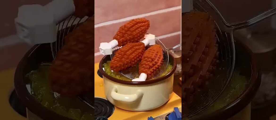 CHICKEN LEG PIECE WITH CRISPY FRENCH FRIES #cooking #food #satisfying #recipe #foodie #funny