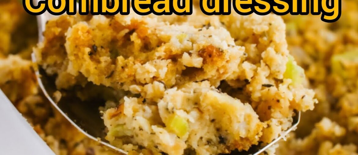 How To Make Southern Style CORNBREAD DRESSING || Cornbread Dressing Recipe#recipes
