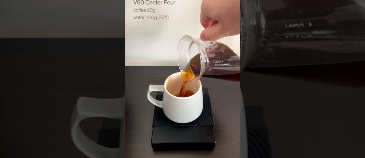 Brewing Coffee with V60 Center Pour Method