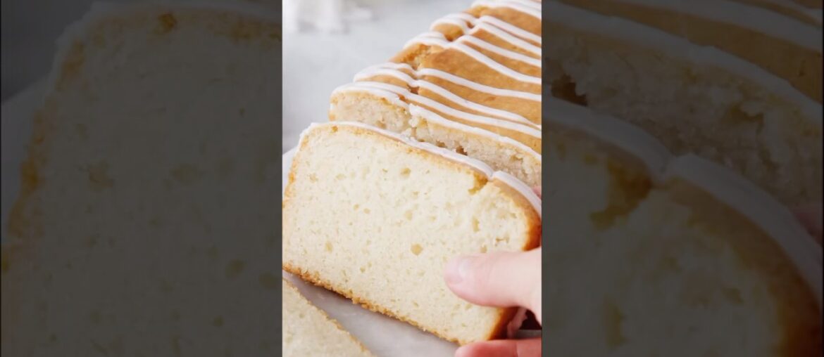 This French-style yogurt cake is tender, soft and moist. #recipes