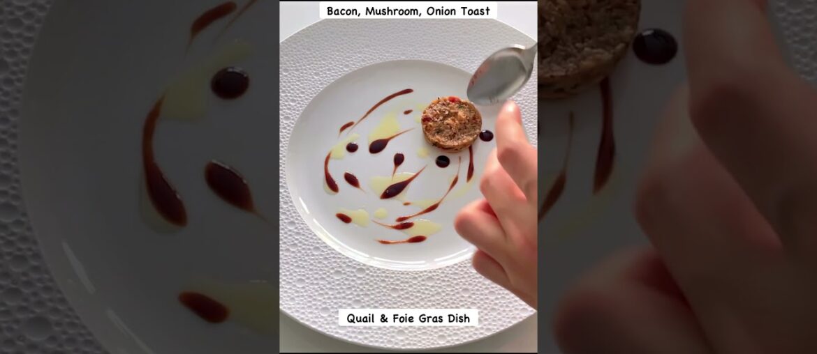 Fine Dining Quail & Foie Gras Plating #shorts