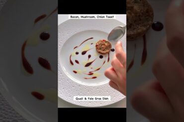 Fine Dining Quail & Foie Gras Plating #shorts