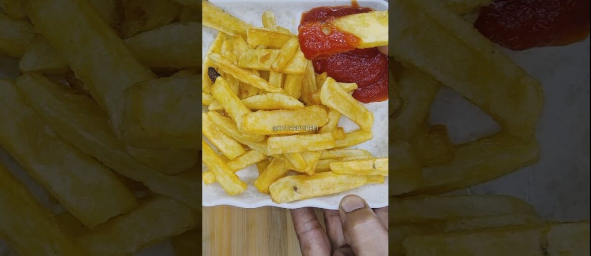 FRENCH FRIES with homemade TOMATO CHUTNEY #youtubeshorts #subscribe #trending #frenchfries #homemade