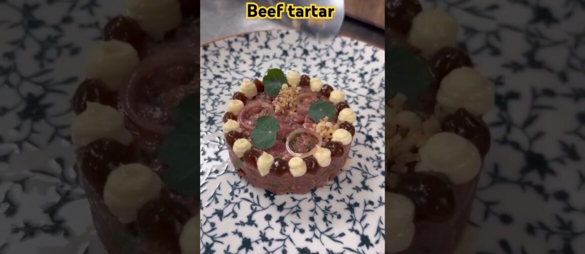 A classy french beef tartar. #shorts #beef #tartar #beeftartar #ytshorts #ytviral