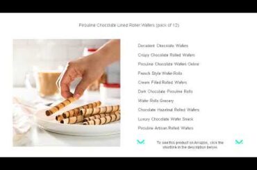 Pirouline Chocolate Lined Roller Wafers (pack of 12)