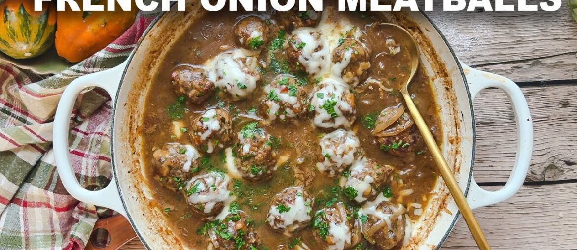French Onion Meatballs Are Perfect For Fall! French Onion Meatballs Are Perfect For Fall!