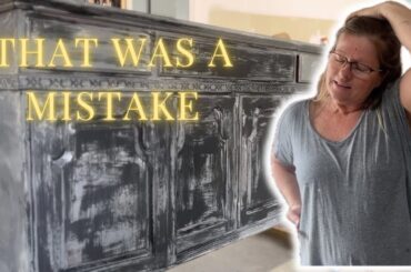 Fix a MASSIVE mistake! French County Vintage Dining Hutch