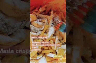 Crispymasla fries must try and enjoy #maslafries #French fries #cripsyfries