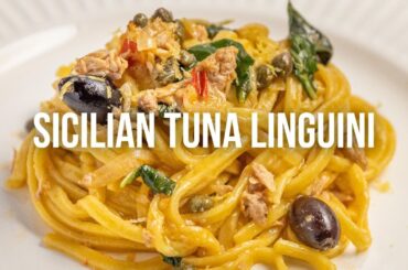 Sicilian Tuna Linguini