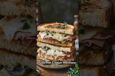 Gourmet Croque-Monsieur full recipe below #quickmeals #frenchcuisine #deliciousfood #recipe