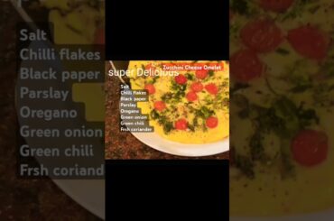 Zucchini Cheese Omelet