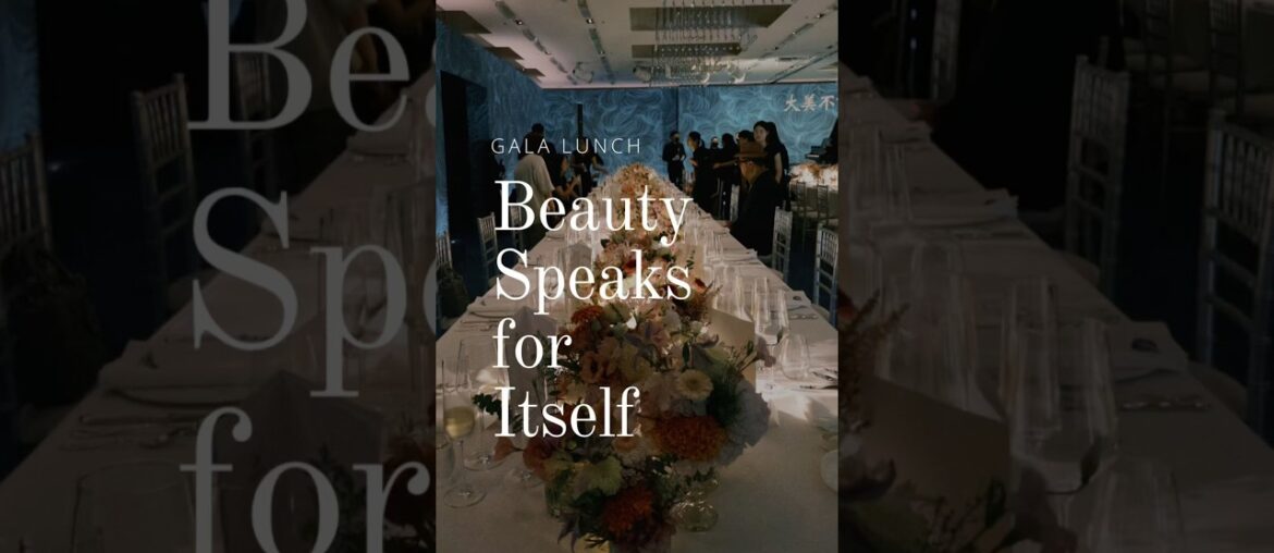 Sneak peek at the gala lunch of “Beauty Speaks for Itself” exhibition Sneak peek at the gala lunch of “Beauty Speaks for Itself” exhibition