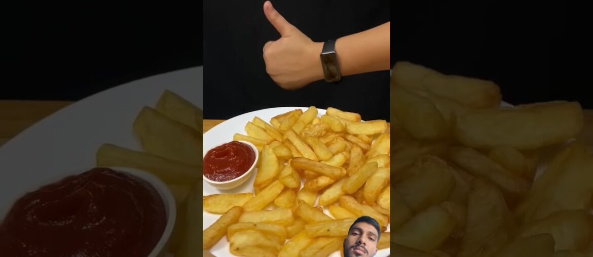 French Fries with Tomato Ketchup cooking #shorts #asmrcooking @AYyyhdbkk