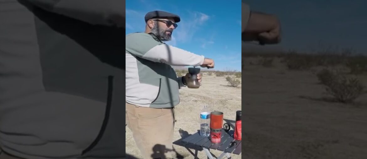 Making Perfect Coffee and Peanut Butter and jelly in the Desert French Press