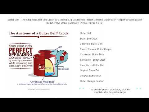 Butter Bell – The Original Butter Bell Crock by L Tremain, a Countertop French Ceramic Butter Dish K Butter Bell - The Original Butter Bell Crock by L Tremain, a Countertop French Ceramic Butter Dish K