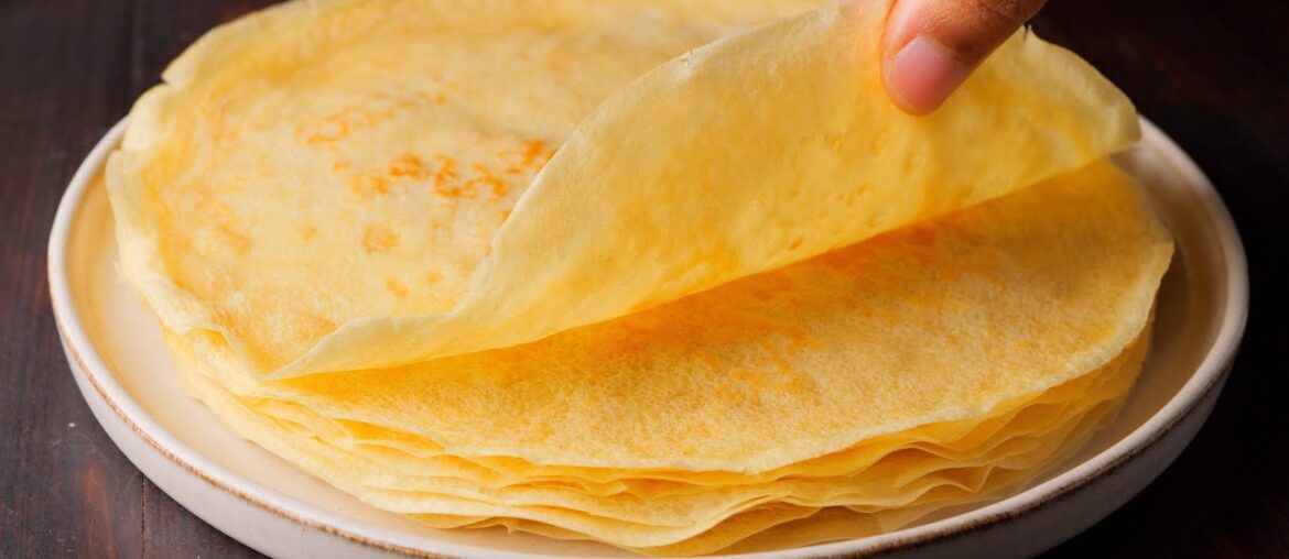 Homemade Crepes Recipe | Basic French Crepes Recipe