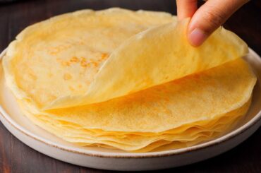 Homemade Crepes Recipe | Basic French Crepes Recipe