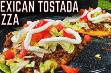 DON'T MISS OUT ON THIS ONE! THE BEST MEXICAN "TOSTADA" PIZZA MADE ON THE GRIDDLE! EASY RECIPE
