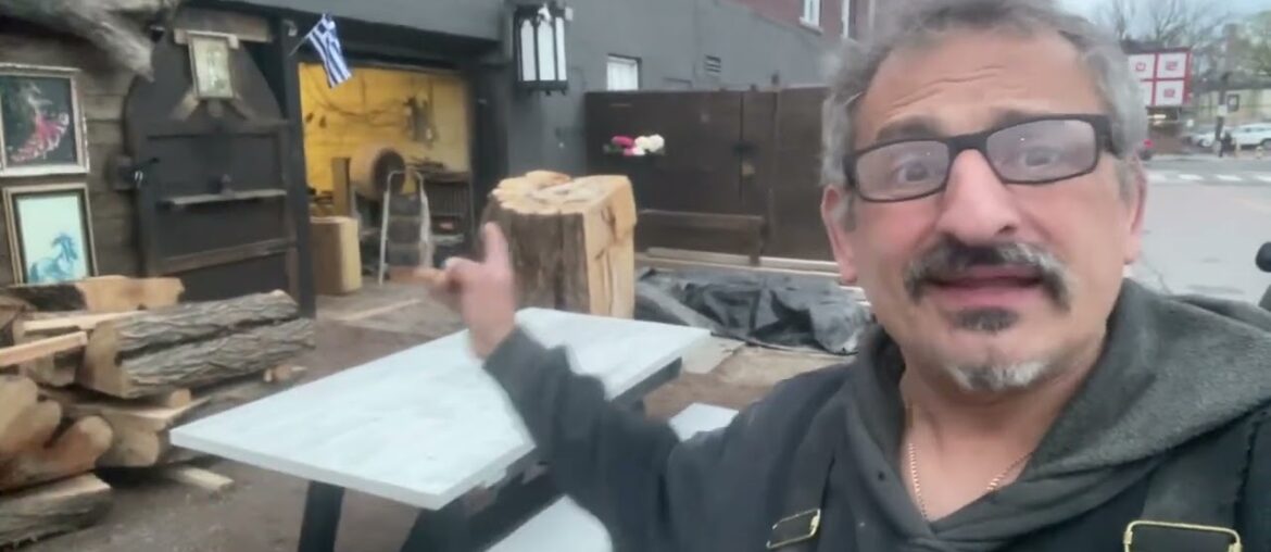 French beam harvest dining table 2 tone cheaper than most in the GTA from woodbench.ca