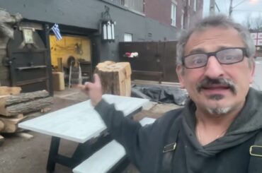 French beam harvest dining table 2 tone cheaper than most in the GTA from woodbench.ca