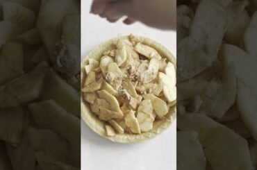 Recipe for French Apple Popcorn-Topped Pie #howto #applepie