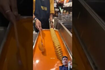 French fries, it is a popular dish. #streetfood #spiralpotato #foodie #hotdog |@EDMPopBallad-ndt