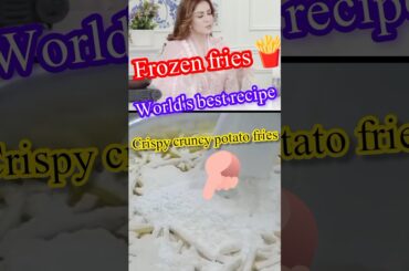 how to make and store frozen fries|french fries MacDonald style#potato #fries #shorts