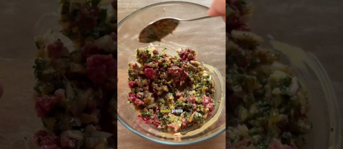 Steak tartare com Moinho Real e Marina Fucano Steak tartare com Moinho Real e Marina Fucano