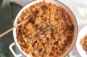 Earthy One-Pan French Onion Rice Recipe